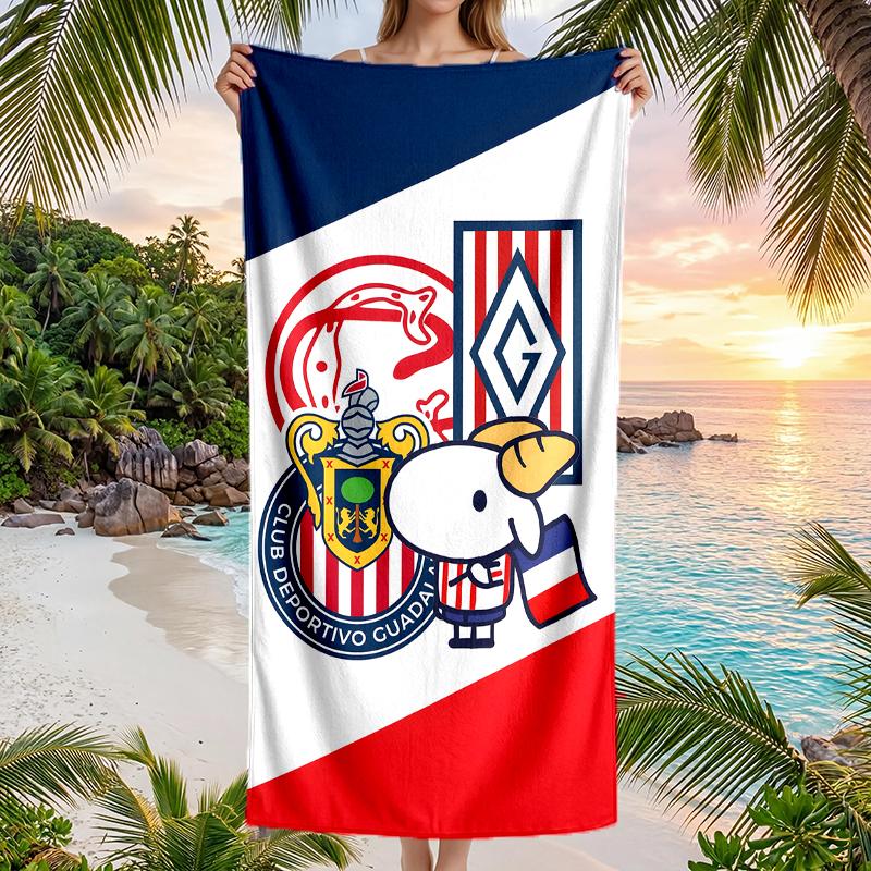 Usa Fc Fashion Beach Towel: Ideal for Summer Adventures Soft, Absorbent and Quick Drying Suitable for Swimming and Bathing
