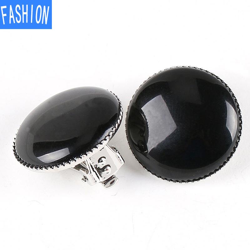 

Европейские и американские популярные серьги, женские серьги с пирсингом, персонализированные серьги с натуральными полудрагоценными камнями, летние пляжные украшения blackonyx