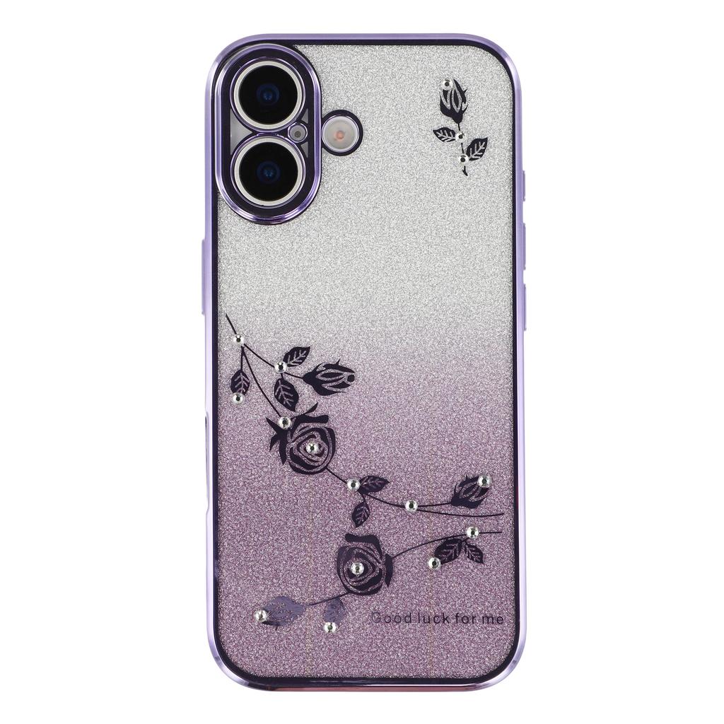 KADEM For iPhone 17 Deksel Blomst TPU Fleksibel Gradient Telefondeksel