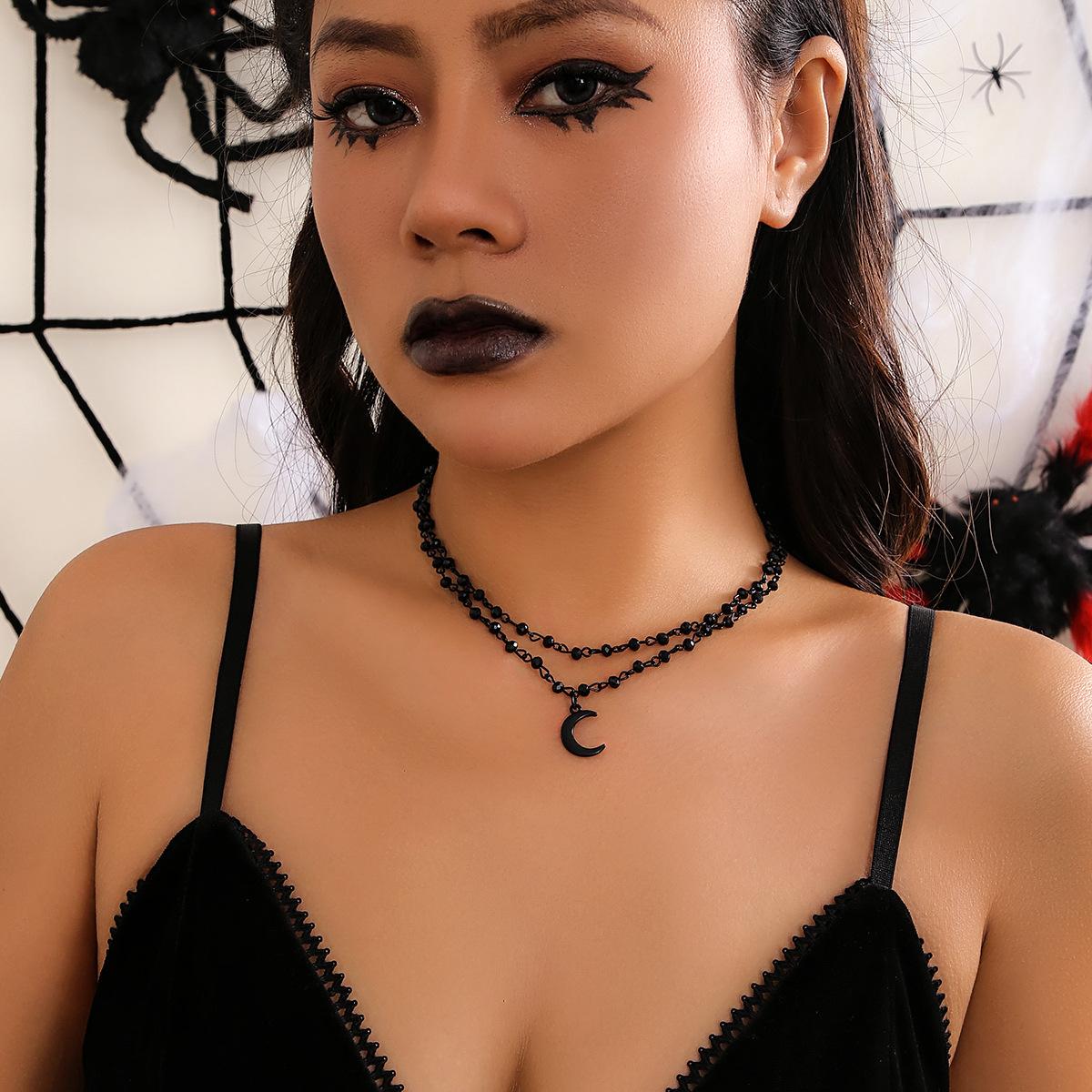 

Простое и персонализированное ожерелье-кисточка на ключицу, милое и крутое черное ожерелье со звездой и диском-крестом.