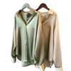 Women's Designer Long Sleeve Silk Shirt - Versatile & Stylish for Spring/Autumn 2026
