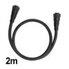 1 Stück M25 AC-Kabel 2M Stromkabel-Steckverbinder Verlängerungskabel für wasserdichte Netzgekoppelte Mikrowechselrichter 600W/1400W 450/750V Schwarz