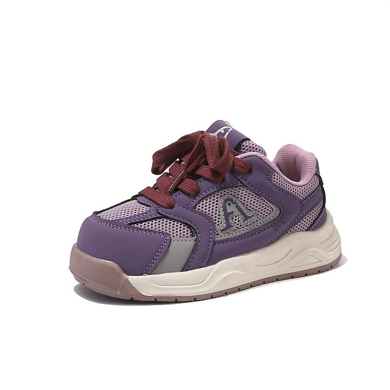 Girls' Shoes 2025 Summer New Children's Mesh Breathable Sports Shoes Medium and Older Children's Girls Soft-soled Dad Shoes
