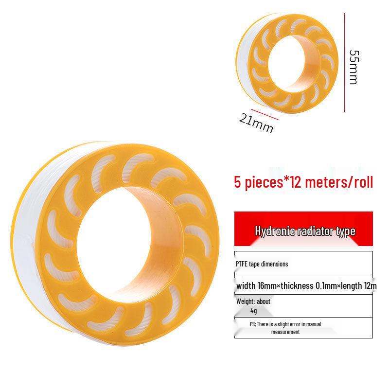 

5 Pcs Leak Repair PTFE Tape: 0.01mm Faucet & Pipe Sealing Wrap, Free Shipping