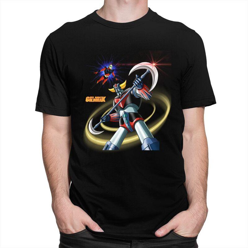Custom Actarus Goldrake T-shirts voor Mannen Korte Mouwen Vrijetijds T-shirt UFO Robot Goldorak T-shirt 100% Katoen T-shirts Cadeau Idee