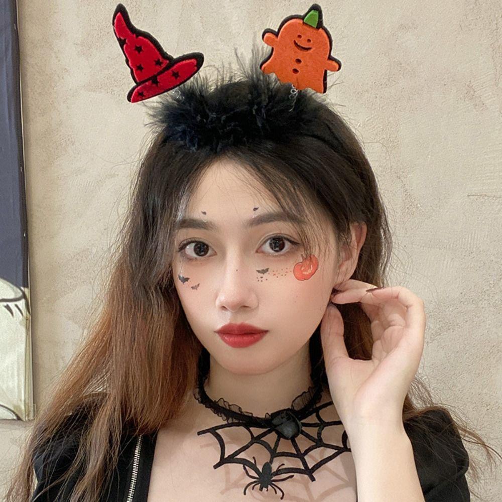 Spider Halloween Hairband Cartoon Ghost Headband Cute Pumkin Hairband  Halloween Party