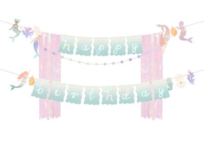 Baner Happy Birthday Syrenka, 130X100Cm, Mix
