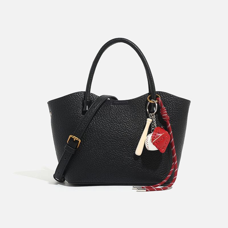 2024 Fall/Winter New Fashionable Small Accessory Basket Handbag, Large Capacity, High-End Single Shoulder Crossbody Tote Bag