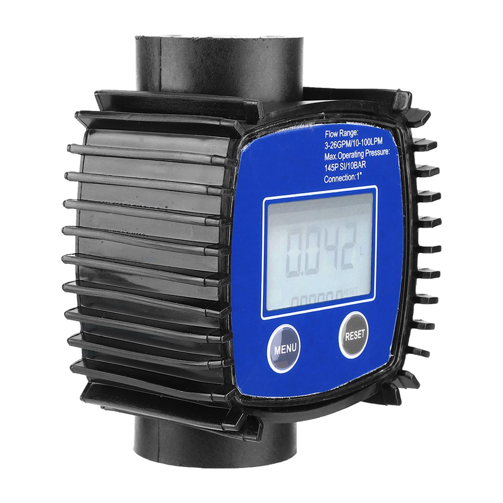 

High Accuracy Water Flow Meter Tool Flowmeter 1in Internal Thread Digital Display Tools синій