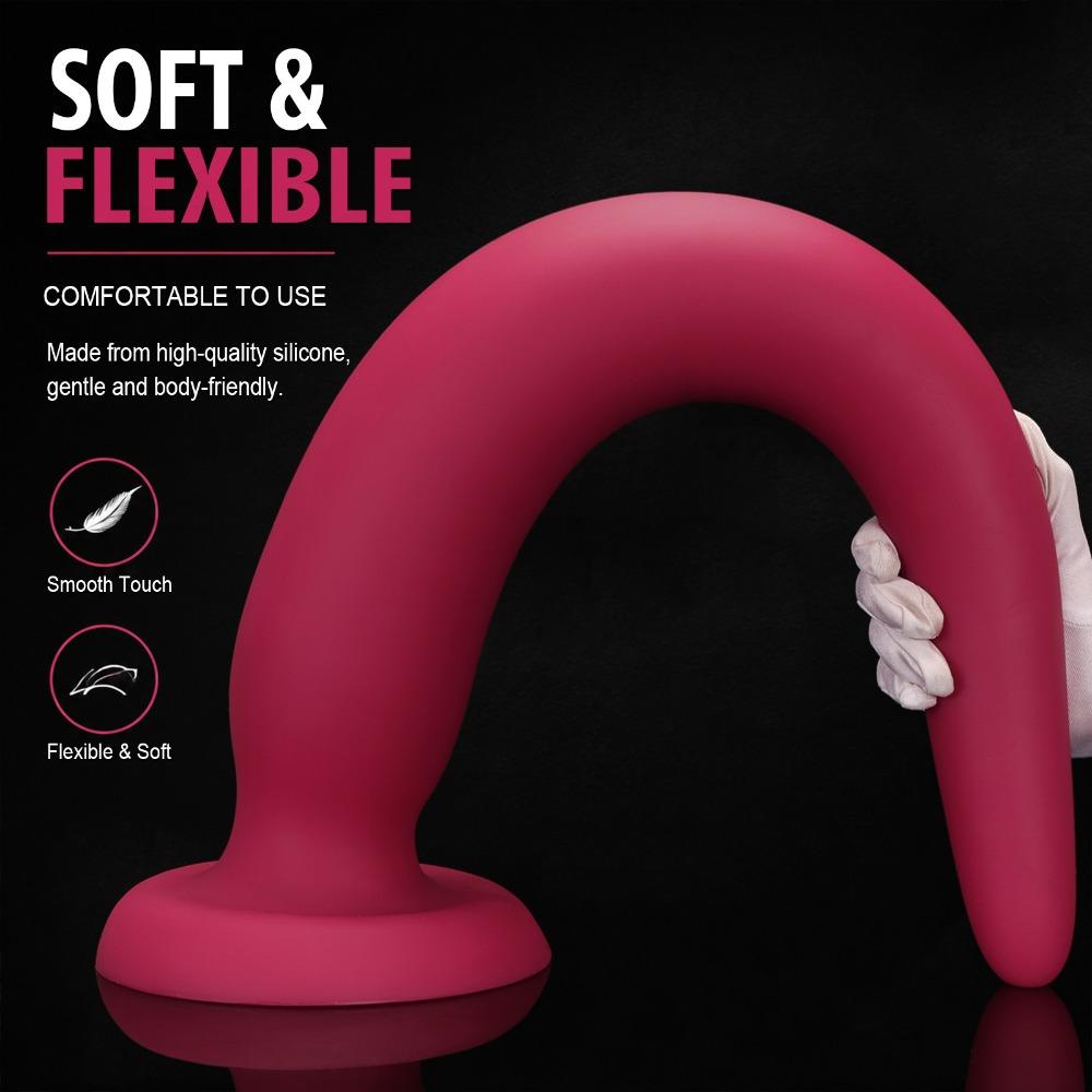 Large Silicone Anal Plug Set, Extra Long Deep Anal Trainer for Beginners to Advanced, Body Safe Sex Toys for Men Women Couples Play
