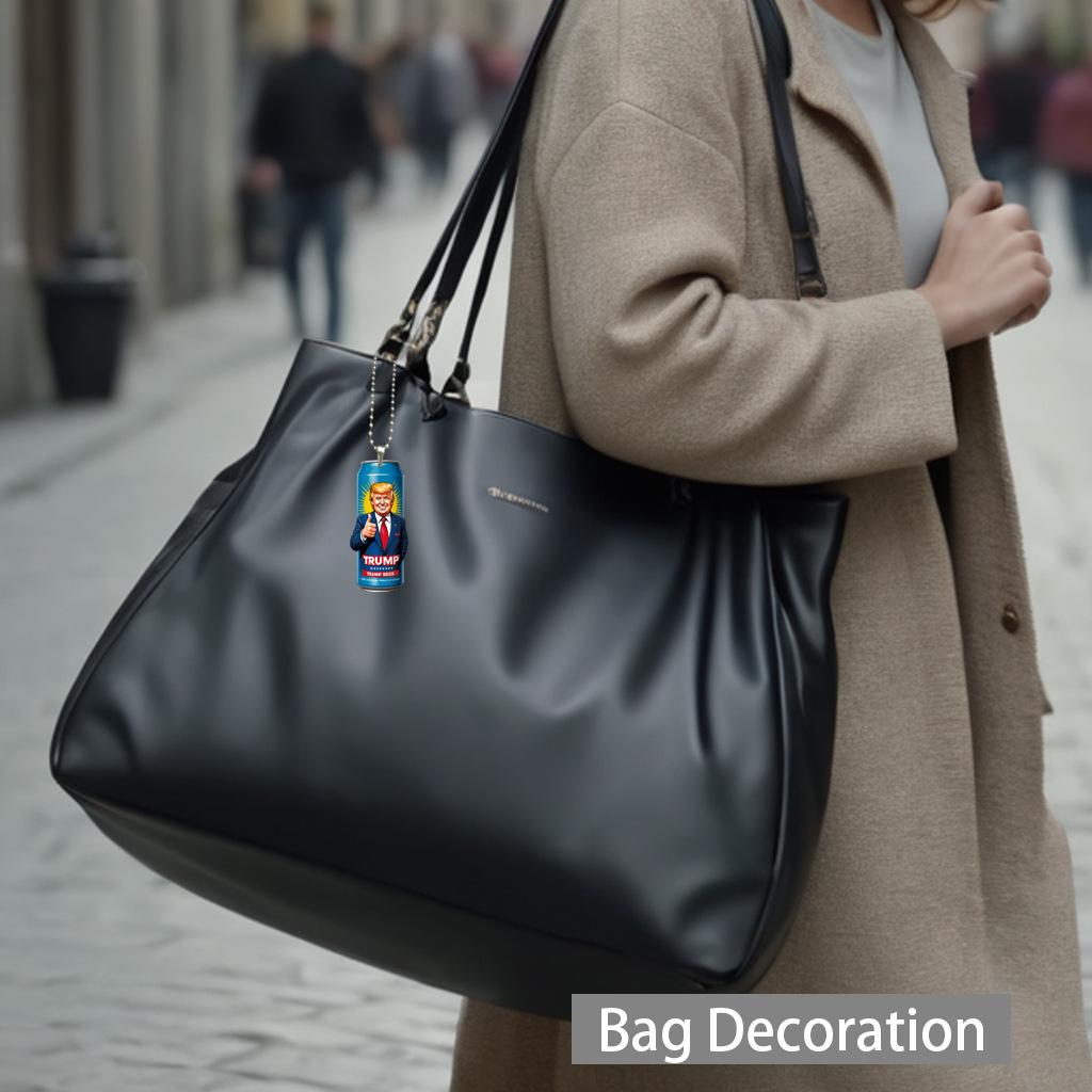 Multifunktionale kleine Anhängerdosen aus Acryl Trumpfförmiger kleiner Anhänger UV-Farbdruck täglicher Autoanhänger