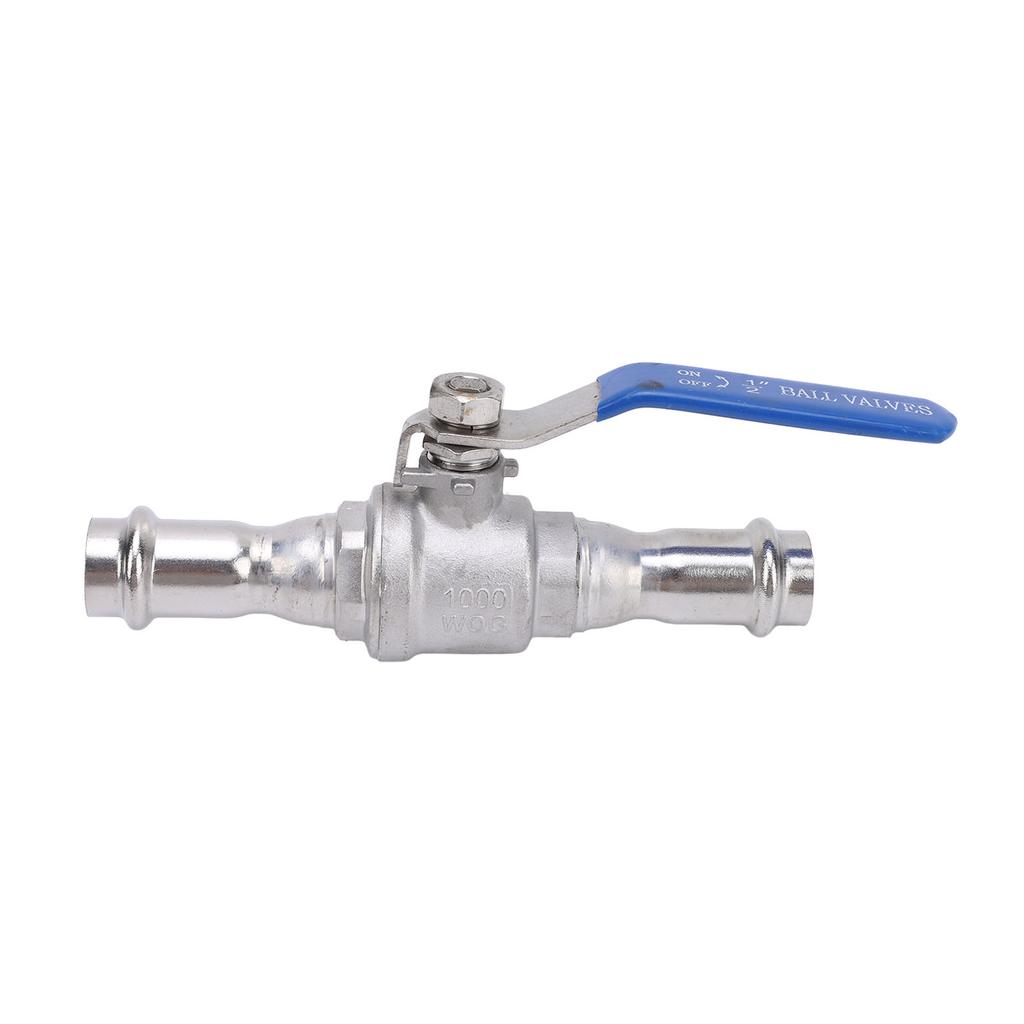Press Ball Valve 1 2 Inch DN15 304 Stainless Steel Dual Press Connection Ball Valve for Industrial Use