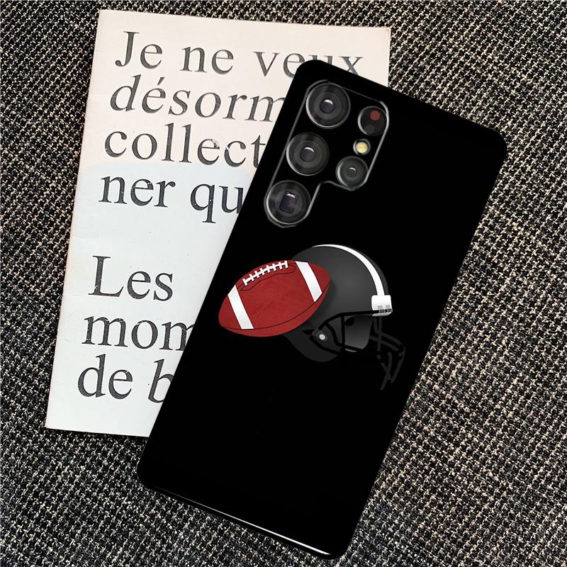 American Football Case For Samsung Galaxy S25 Ultra S21 S22 S23 S24 Ultra S9 S10 S20 Plus S25 FE Back Cover