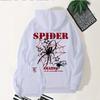 Hooded Printed Sweater Loose Jacket Personalized Jacket Men's and Women's Spider Webs