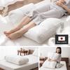EMOOR Jumbo Feather Foot Pillow, Approx. 50 x 80cm, Made in Japan, Natural Duck 50% Feather, 50% Down