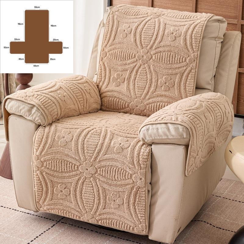 Sofa Cushion Single Seat Thick and Comfortable Cotton Velvet Anti Slip and Skin Friendly All Season Universal Backrest Cushion