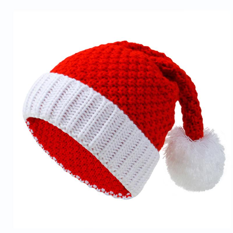

Детская рождественская шапка с помпоном, зимняя шапка для мамы и ребенка, шапка-бини, аксессуары для младенцев, детская шапка для девочек и мальчиков, рождественский подарок B-Adult