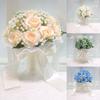 1 pearl lace eternal rose flower photography prop for weddings multi-purpose artificial rose bouquet ribbon