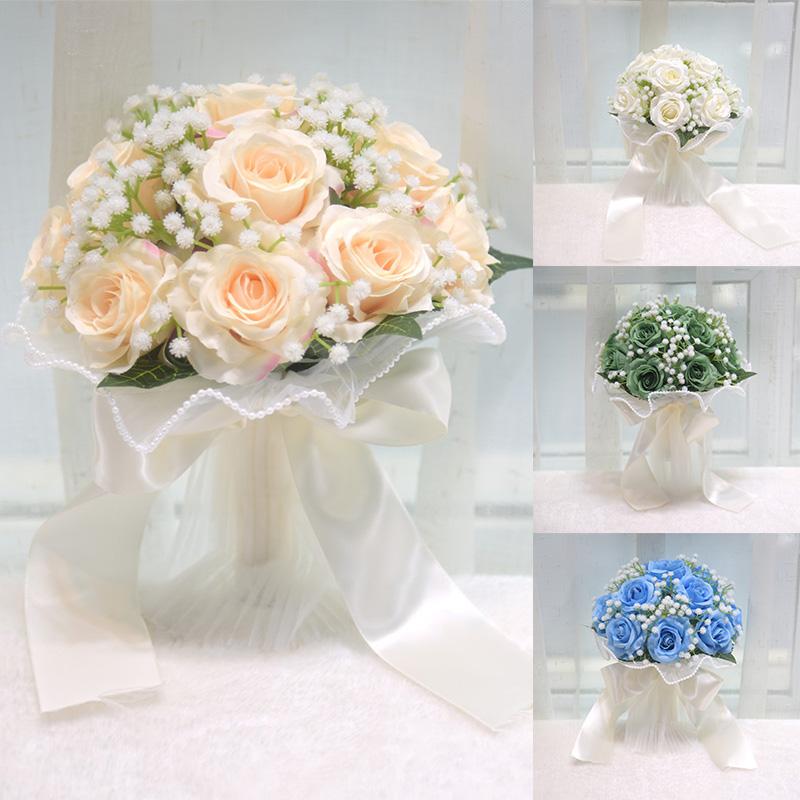 1 pearl lace eternal rose flower photography prop for weddings multi-purpose artificial rose bouquet ribbon