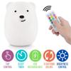 Bear Silicone Night Light Pat Pat Color-changing Light  Atmosphere Light Children's Gift
