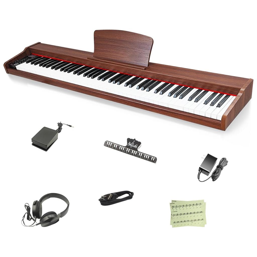 Electronic Longeye Electronic Piano 88 keys MOLD2 Japanese notation Two headphones can be used at the same time MIDI terminal compatible 10mm stroke
