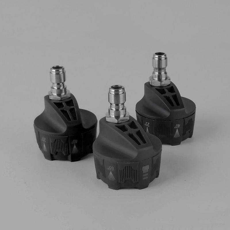 Ugelli Lancia Idropulitrice 6 in 1, Con Attacco Rapido da 1/4 di Pollice, Ugello Rotante a 0 15 25 40 Gradi per Irrigazione, Risciacquo, Sapone