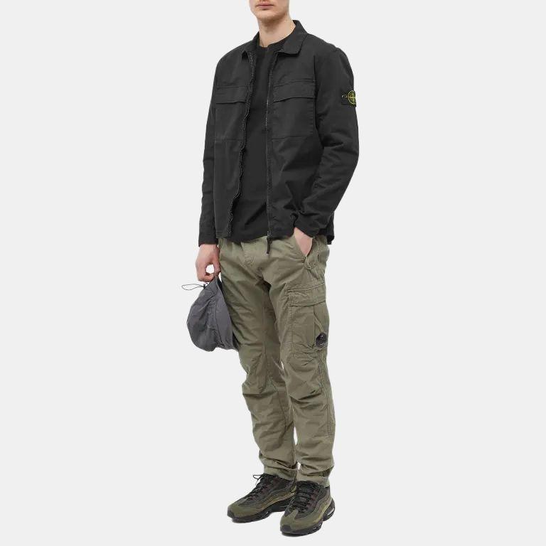 STONE ISLAND Compass Logo Shirt Jacket 'Black' Men's 781510210-V0029