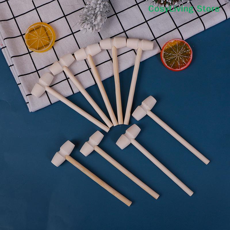 10Pcs Mini Replacement Wooden Hammer Ball Toy Pounder Wood Mallets Baby