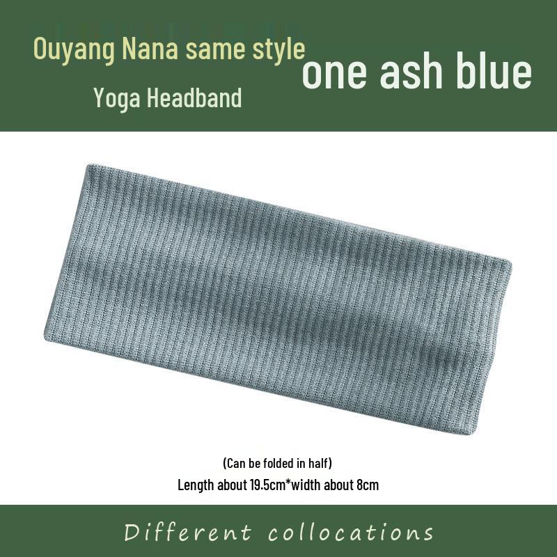 NewJeans Damen Weißes Elastisches Sportstirnband - Schlicht, Vielseitig, Strickstil