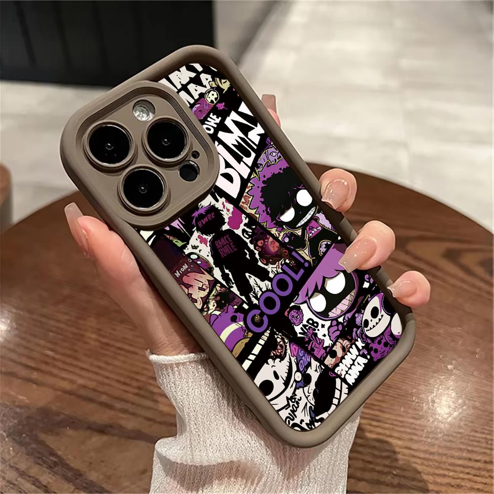Fashion Graffiti Flame Punk Phone Case for iPhone 16 14 15 Pro Max 13 12 11 X XS XR 7 8 Plus SE 2022 Shockproof Protective Cover