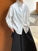 Zhichun Spring Women's Trendy Loose-Fit Long Sleeve Casual Shirt in Orange