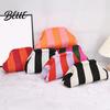 Multipurpose Handbag Women Woven Striped Clutch Purse Large Capacity Kiss Lock Purse Cosmetic Pouch Summer Beach Vacation Evening Dumpling Bag