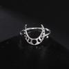 Cazador Stainless Steel Crescent Moon Phase Rings for Women Vintage Jewelry New In Rings Party Anniversary Birthday Gift 2026