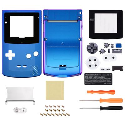 eXtremeRate Replacement Shell Full Housing Cover with Buttons, IPS Upgraded for Game Boy Color. Compatible with GBC OSD IPS, Regular IPS, and Standard