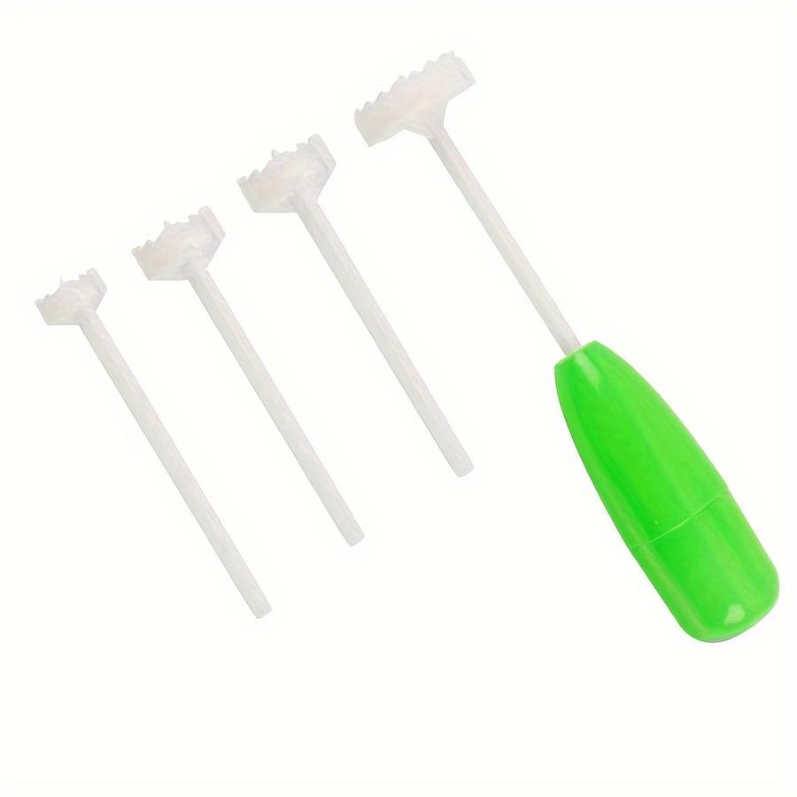 4Pcs/Set Multifunctional Vegetable Digging Tool Plastic Fruit Corer with Multiple Tips for Easy Fruit & Vegetable Preparation