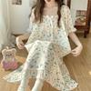 Women's Plus Size Ice Silk Nightdress - Summer Over-the-Knee, High-End, Loose Fit, Thin Section for Sizes Up To 300 Jin