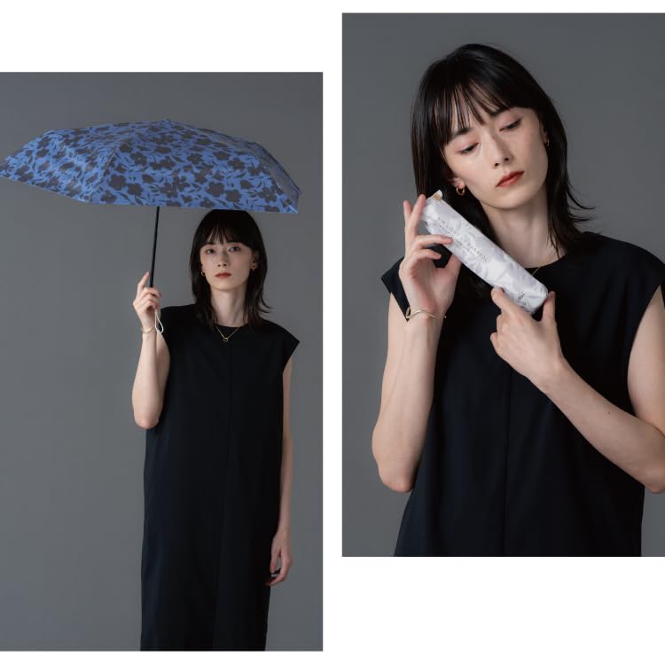 Lightweight Sun Umbrella with a Floral Light UV UPF Suitable for Rain or Lightweight Folding Umbrella for and Stylish and Cute for Floral Slim Product