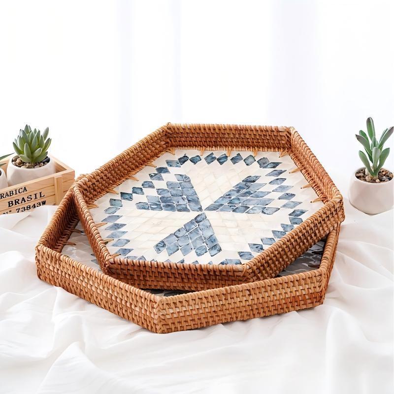 

Dian Rattan-Style Decorative Storage Tray