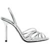 Zara Pu Fashionable Elegant One Strap Sandals Women Sandals Silver 3328610808