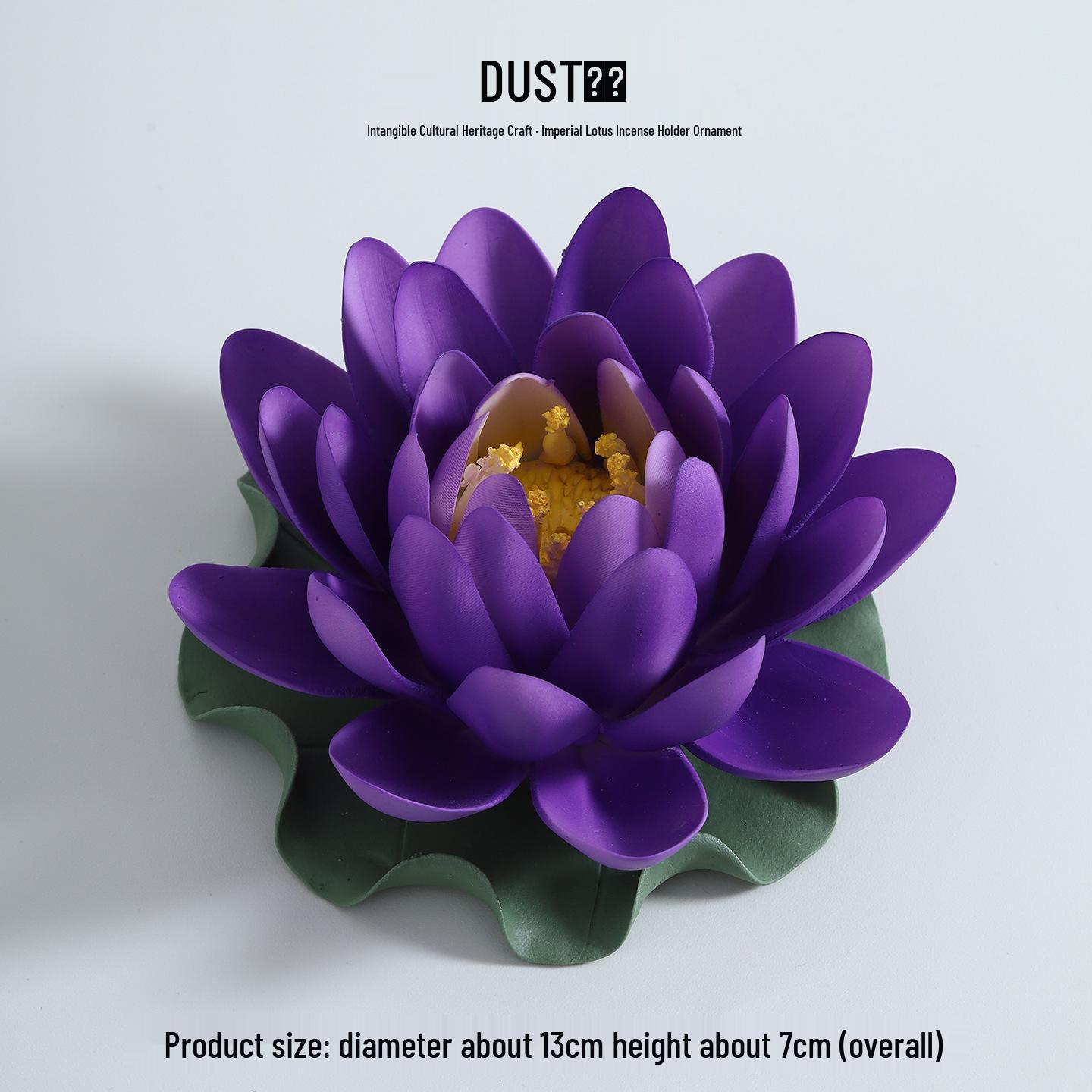 Handmade Ceramic Lotus Zen Incense Holder for Home Aromatherapy and Decoration