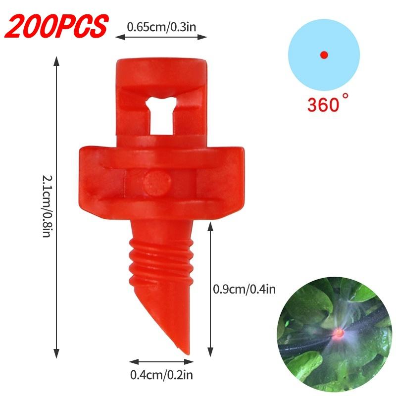 90 180 360 Angle Refractive Sprinkler 50Pcs Micro Atomizing Garden Sprinkler Refraction Spray Misting Nozzle Plant Irrigation