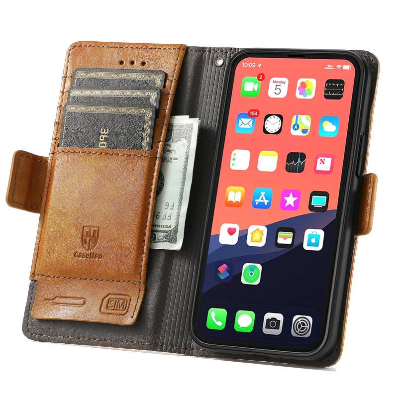 Folding Screen Flip Business Phone Case Phone Cover Compatible For 13 6.5/ 13 Pro/ 12 Pro Max/ 12/12