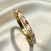 Hawaiian Enamel Vintage Cloisonne Bangle Traditional Chinese Chinese Flower Bangle Classic Ethnic Women's Hand Bracelet Ladies