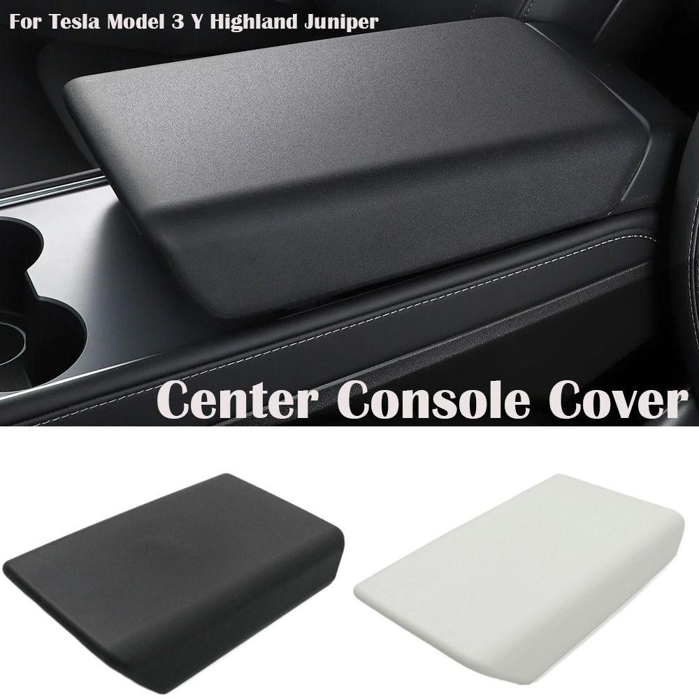 Solid Color Armrest Cover for Tesla Model 3 Y Highland Juniper Car Interior Vehicle Accessories