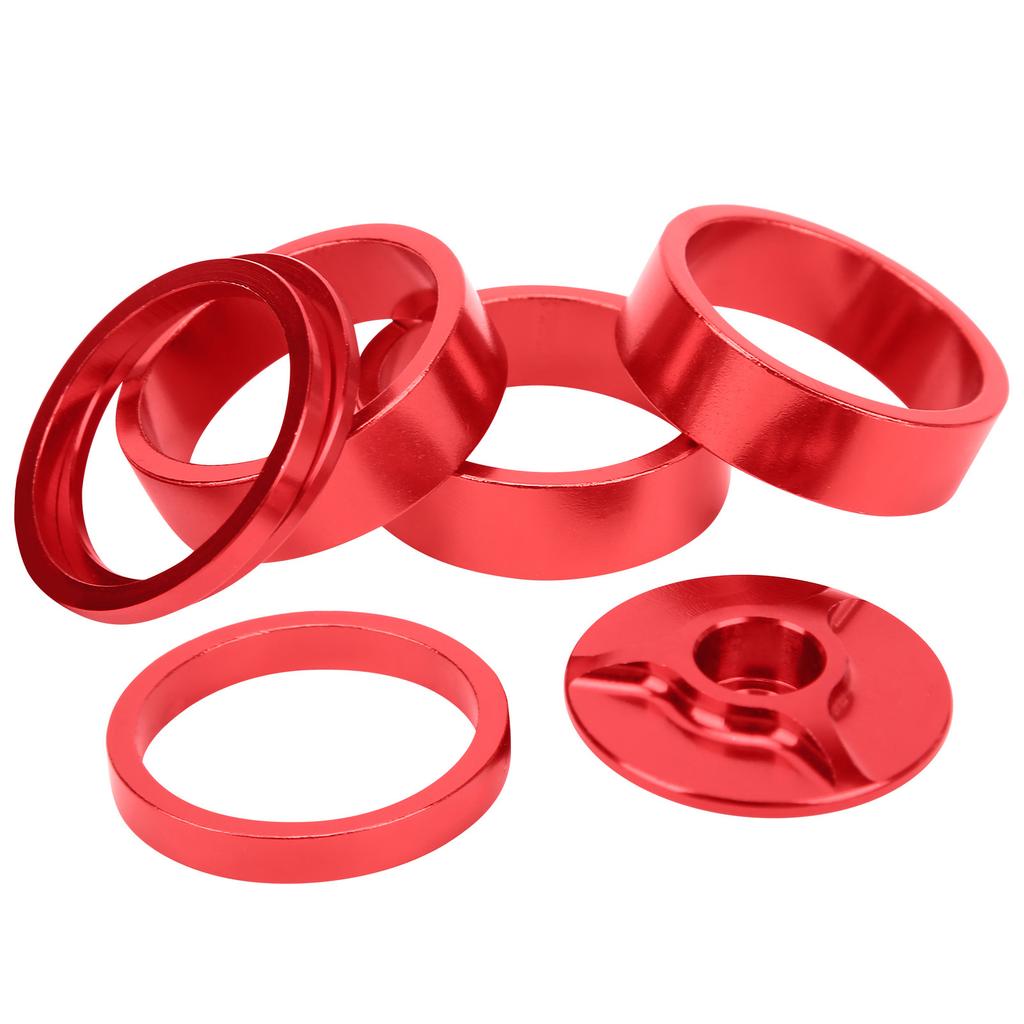 6pcs   Headset Spacer Aluminium Alloy Bike Handlebar Stem Spacers for Mountain Bike