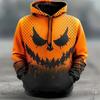 Halloween Kürbis Farbe Kapuzenpullover Für Männer Kleidung Streetwear Trend Festival Outdoor Persönlichkeit Kapuzenmantel Halloween Cosplay