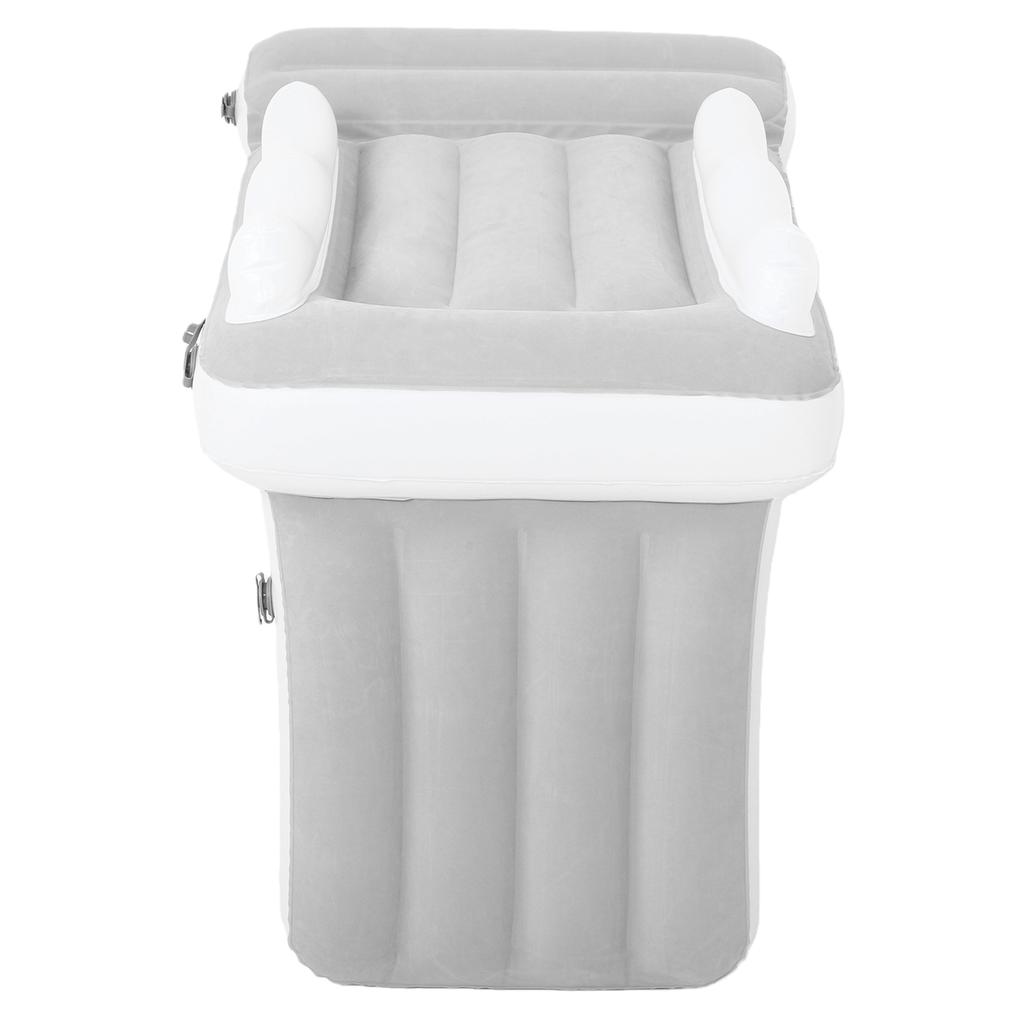 Inflatable Toddler Airplane Bed Thickened Flocking Air Mattress Foldable Car Seat Extender for Travel Road Trip