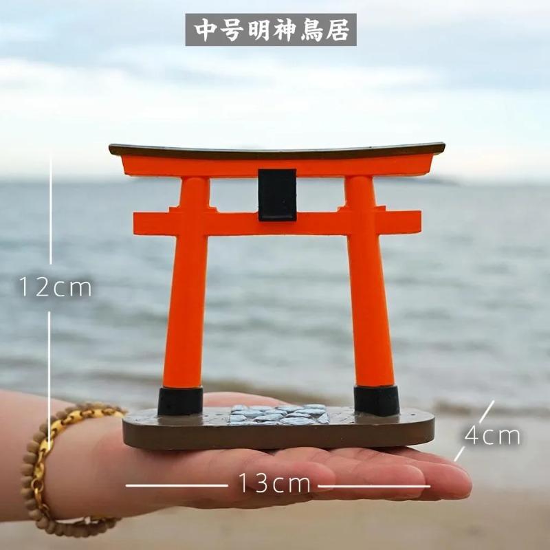 Japanese Multi-sizes Torii Gate Aquarium Decor Miniature Ornament Garden Shrine Shinto Landscape Micro Decoration Simulation