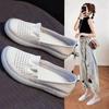 Fashion Round Toe Shoes for Women Slip-on Woman Flats White Loafers Vacation 2025 Trend High Quality Fashion Young Cheap Liquidation 39