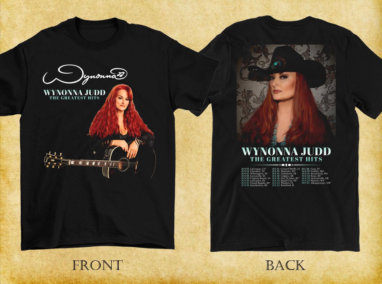 2 SIDES Wynonna Judd Greatest Hits Tour 2025 Shirt Black Unisex S-5XL 1V0181 XXL